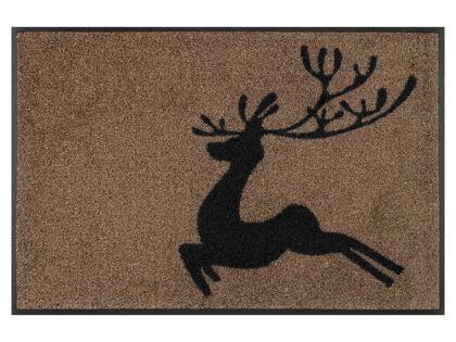 Wash+Dry Fußmatte Jumping Deer | 50 x 75 cm