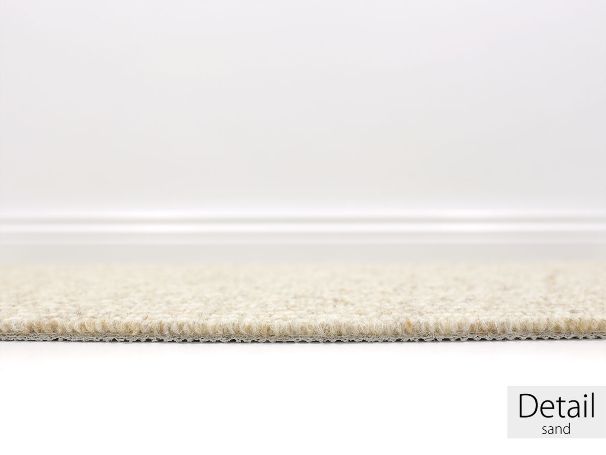 Leeds Fein Berber Teppichboden | 100% Wolle | 400cm, 500cm & Raummaß