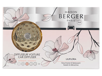 Maison Berger Autodiffusoren-Set | Boléro - Liliflora - Ppurpurfarbene Magnolie 7607