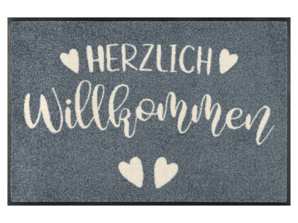 Wash+Dry Fußmatte Herzengruss | 50 x 75 cm