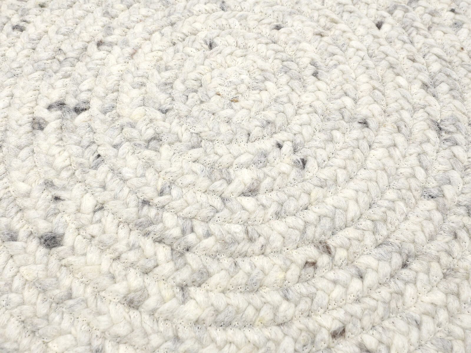 Olbia Rondo Handwebteppich | 100% gewalkte Schurwolle | Wunschmaß Rund