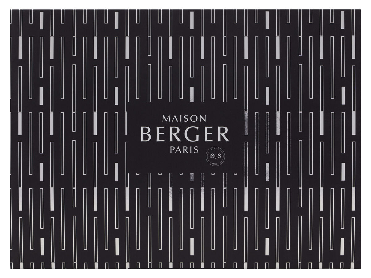 Maison Berger Paris Duftlampe 4490 | Geschenkset Amphora schwarz + 250 ml Parfum de Maison