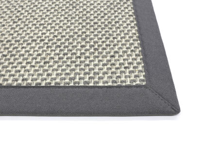Elba Handweb Bordürenteppich | 100% Wolle | 4 Farben | Wunschmaß & Wunschform