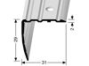 Küberit Treppenkantenprofil 535 | zum Schrauben | 250 cm | Aluminium