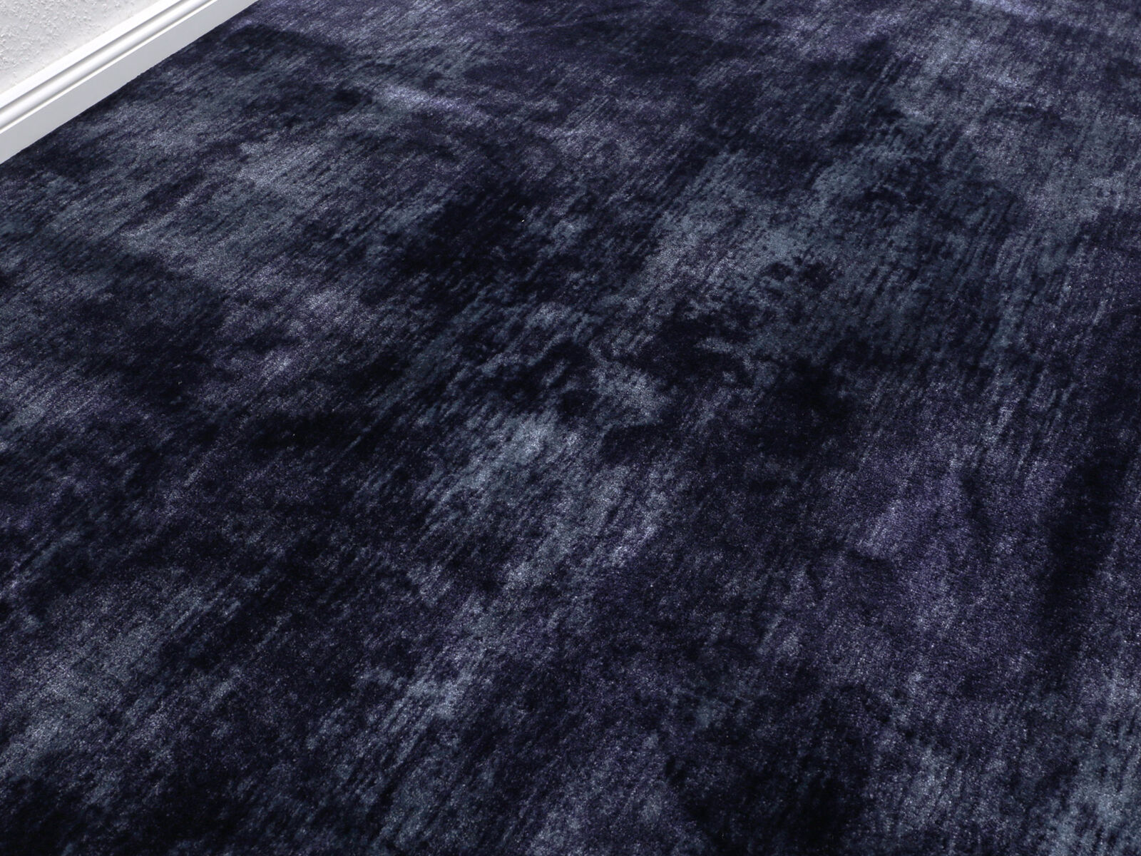 Kaia Velours Teppichboden | gemusterte Glanzoptik | 400cm Breite & Raummaß