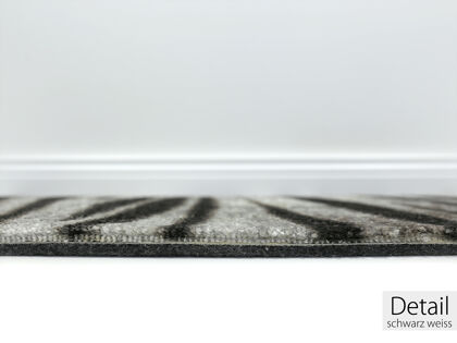 Noah Zebra Teppichboden | mit Powerback | 400 cm Breite & Raummaß
