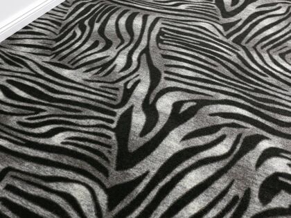 Noah Zebra Teppichboden | mit Powerback | 400 cm Breite & Raummaß