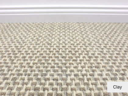 Elba Handweb-Teppichboden | 100% Wolle | 500cm Breite & Raummaß