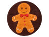 Wash+Dry Fußmatte Gingerbread Man | Ø90