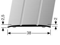 Küberit Übergangsprofil 438 SK | Aluminium | selbstklebend | 4 Farben