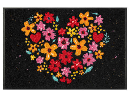 Wash+Dry Fußmatte Flower Heart | 50 x 75cm