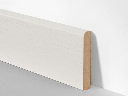 Sockelleiste 9x60mm | Massivholz lackiert | 240cm lang