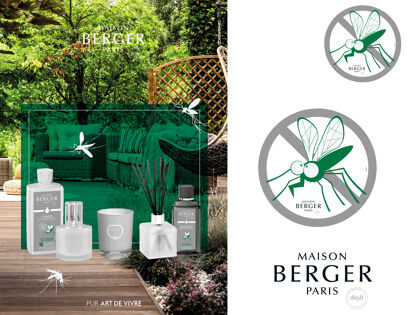 Maison Berger Paris Duftlampe 4765* | Geschenkset Encrier Grün + 250 ml Parfum de Maison