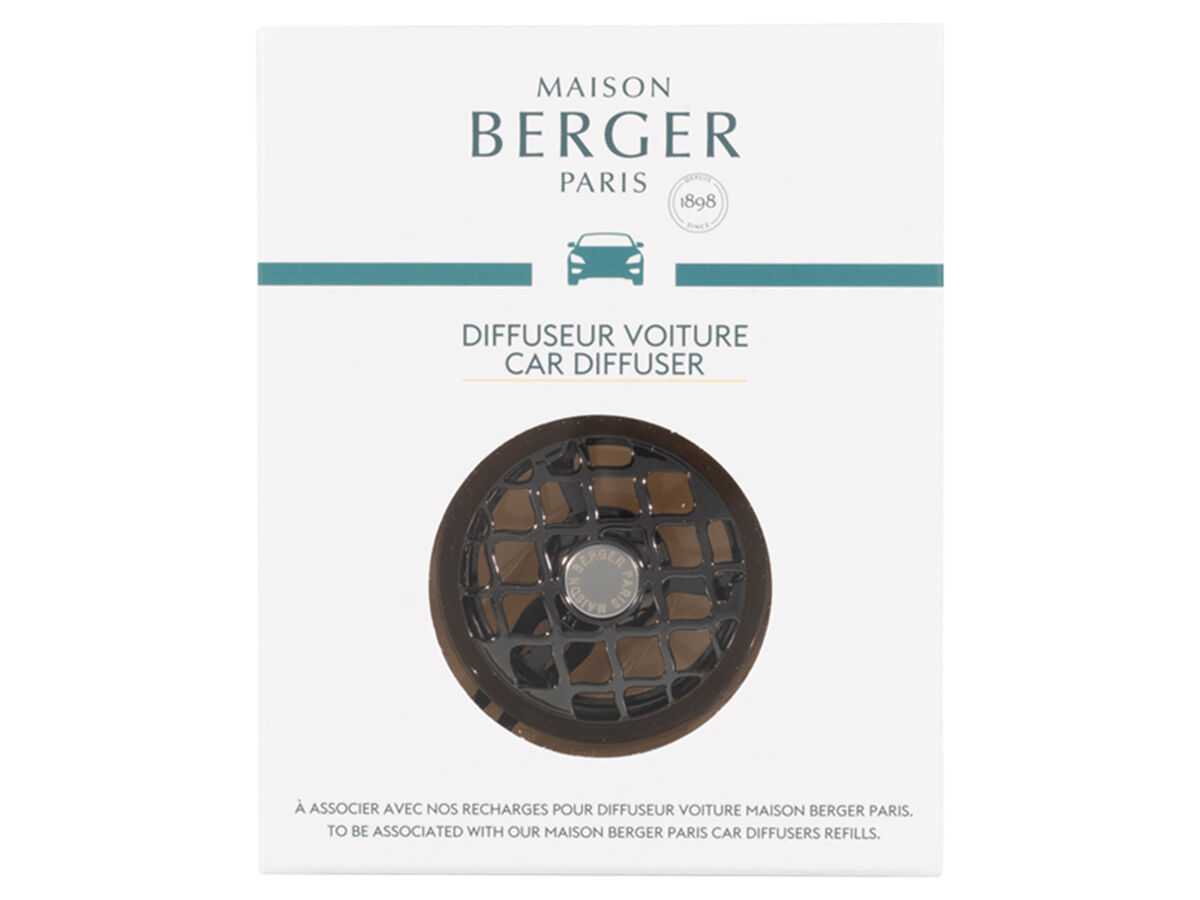 Maison Berger Auto-Diffusor | Résonance Gun Metal mit Clipvorrichtung Nur Halterung 7619