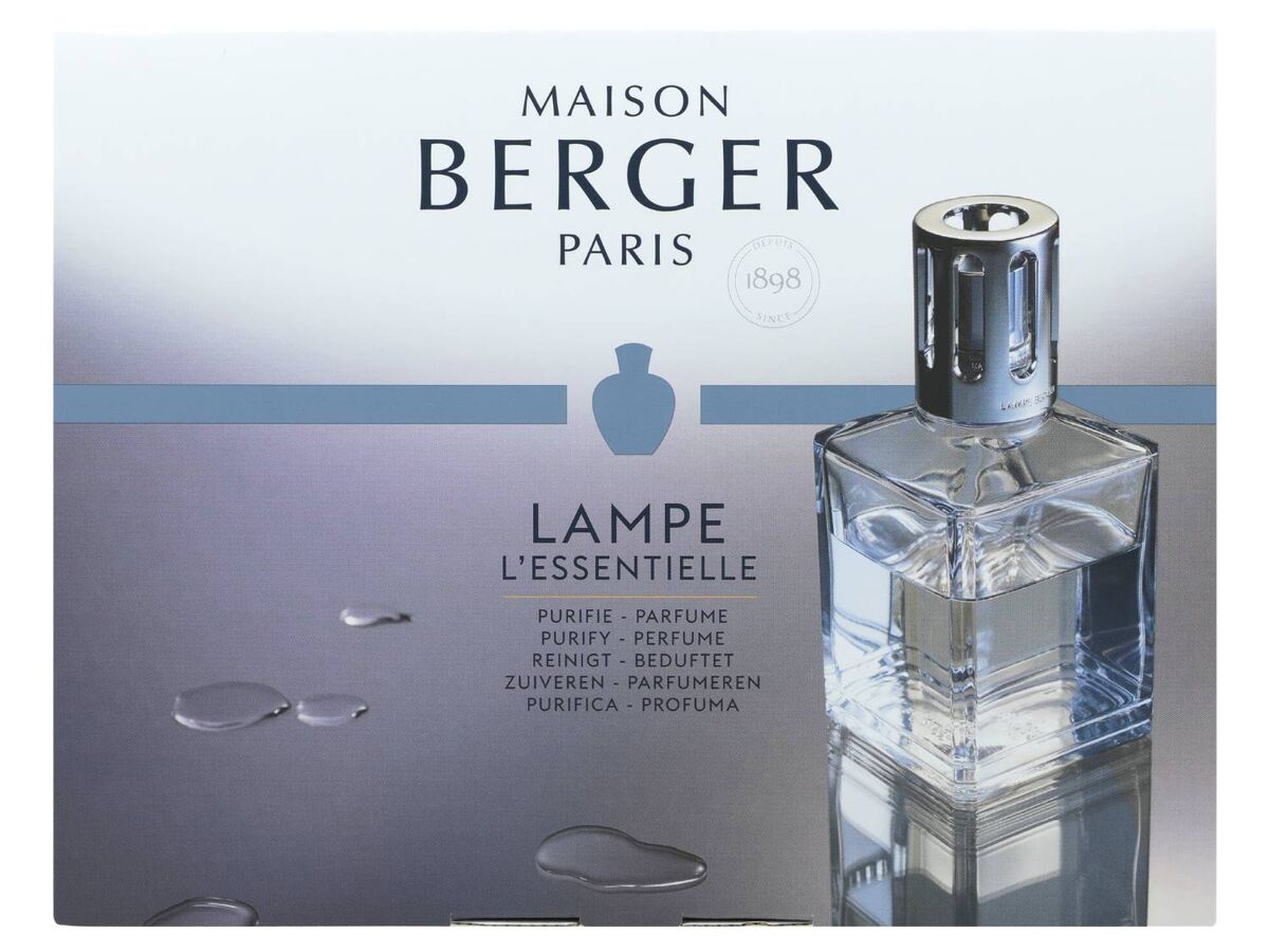 Maison Berger Paris Duftlampe 3298 | Geschenkset Essentielle Carrée + 2x 250ml Parfum