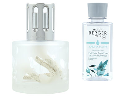 Maison Berger Paris Duftlampe 4676| Geschenkset Aroma Happy + 180 ml Parfum