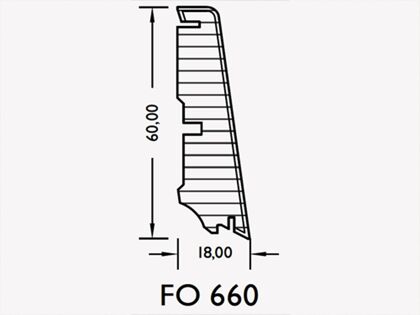 Fußleisten CLIP FO8860 Clip für FO 660 Leisten