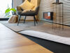 Antirutsch Teppichunterlage 2,5mm | für glatte und textile Böden | Wunschmaß & Wunschform